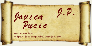 Jovica Pučić vizit kartica
